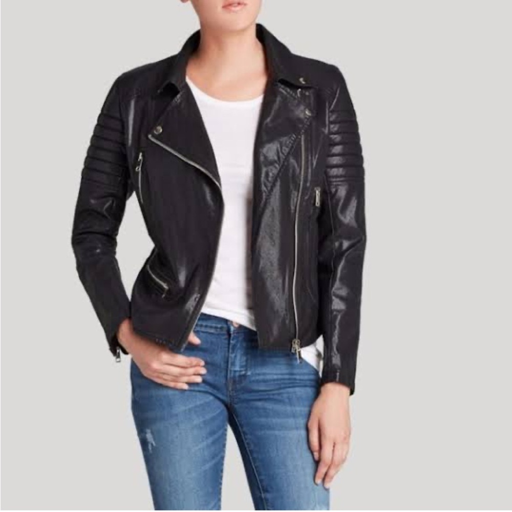 Women's Black Leather Jacket
